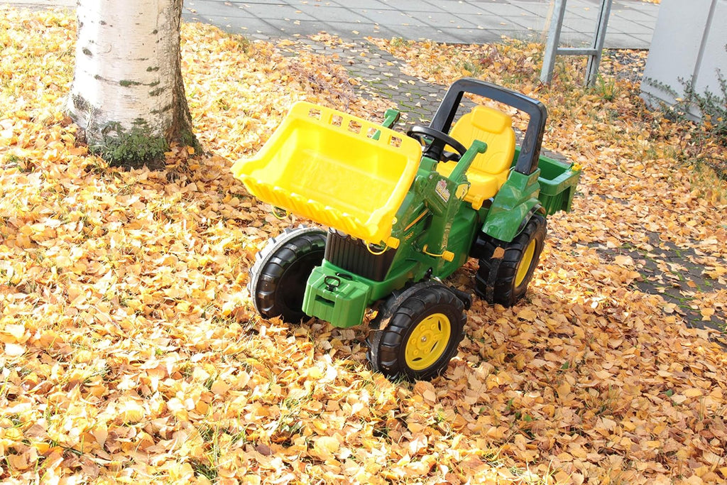 Rolly Toys 710379 John Deere 7930 - Tractor a Pedal, 3-8 años con Carga Frontal, Compartimento de Transporte