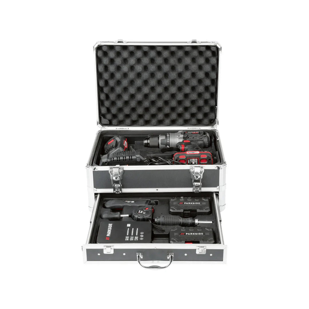 2026 Taladro Percutor Inalámbrico PARKSIDE PERFORMANCE con Accesorios »PSBSAP 20-LI B2«, 20 V