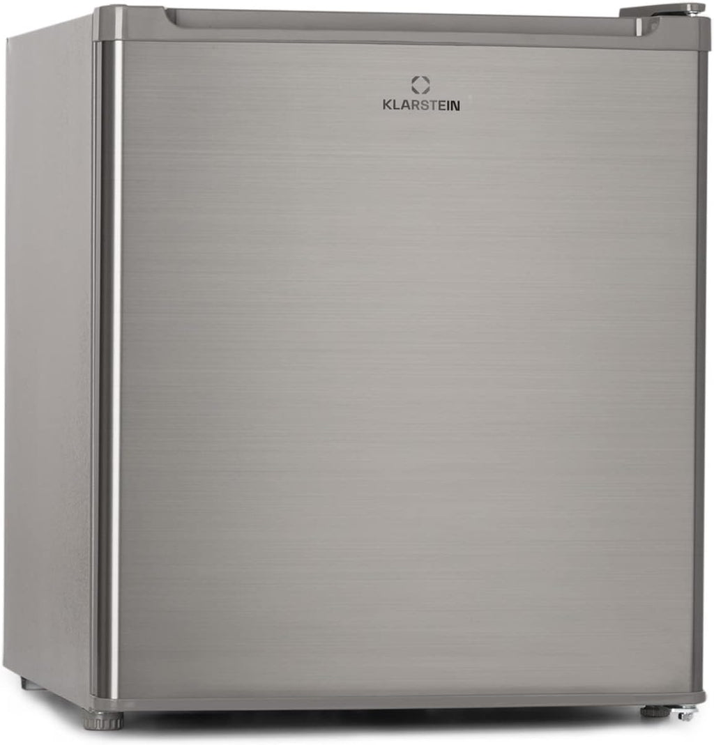 Klarstein Congelador Pequeño Vertical, Mini Congelador Portatil Silencioso para Casa y Oficina, Capacidad 33 l. con Estante, Eficiencia Energética, Estante, Dep. Hielos y Rascador