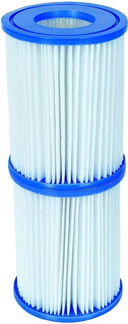BESTWAY 56456 - Piscina Desmontable Tubular Power Steel, Depuradora de cartucho de 2.006 litros/hora, 412x201x122 cm