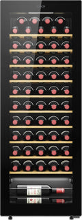 Candy DiVino CWC058, Vinoteca, 58 Botellas, WiFi, App hOn, Puerta Reversible, 10 Baldas, Tratamiento Anti-UV, Compresor Antivibraciones, Iluminación LED, Control Digital,Tirador Integrado, 37DB, Negro