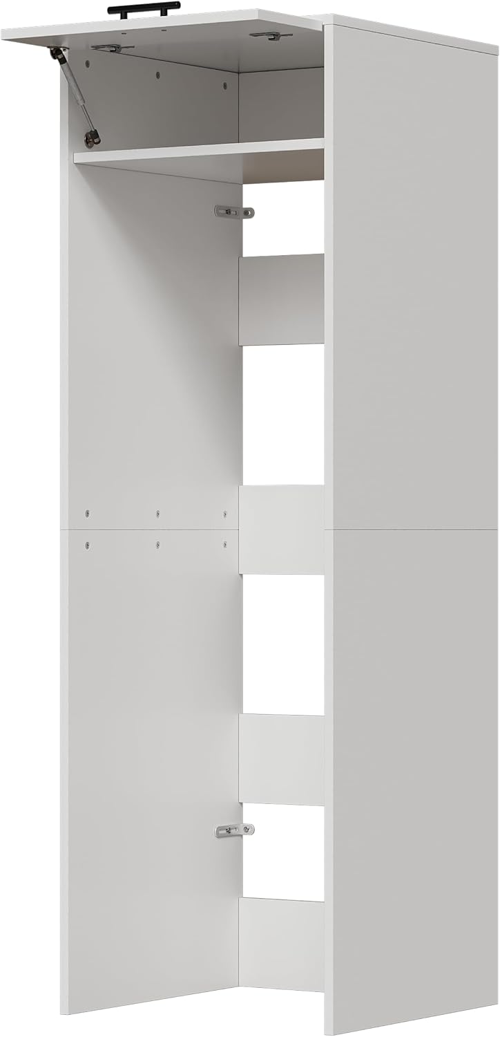 MSFE Armario para Secadora y Lavadora,Mueble Lavadora con Espacio de Almacenamiento,Estantería Organizador de Baño,Estantería para Cuarto de Baño,200 * 65 * 65 CM,Enviado en 2 Paquetes