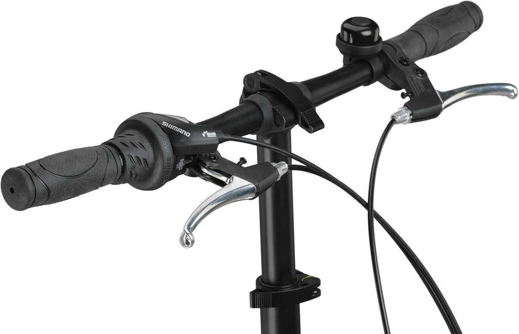 Licorne Bike Phoenix 2D Cross Bicicleta plegable de aluminio de 20 pulgadas, freno de disco, bicicleta plegable para hombre y mujer, 7 marchas, marco de aluminio