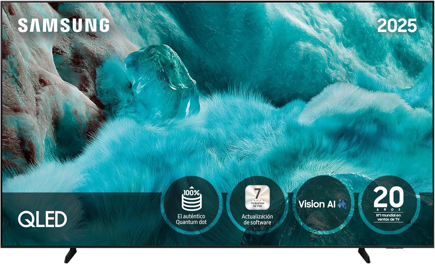 Samsung TV 55 Inch QLED QE1F 4K Smart TV with Vision AI, 100% Color Volume with Quantum Dot and more than 500 Channels TV Plus
