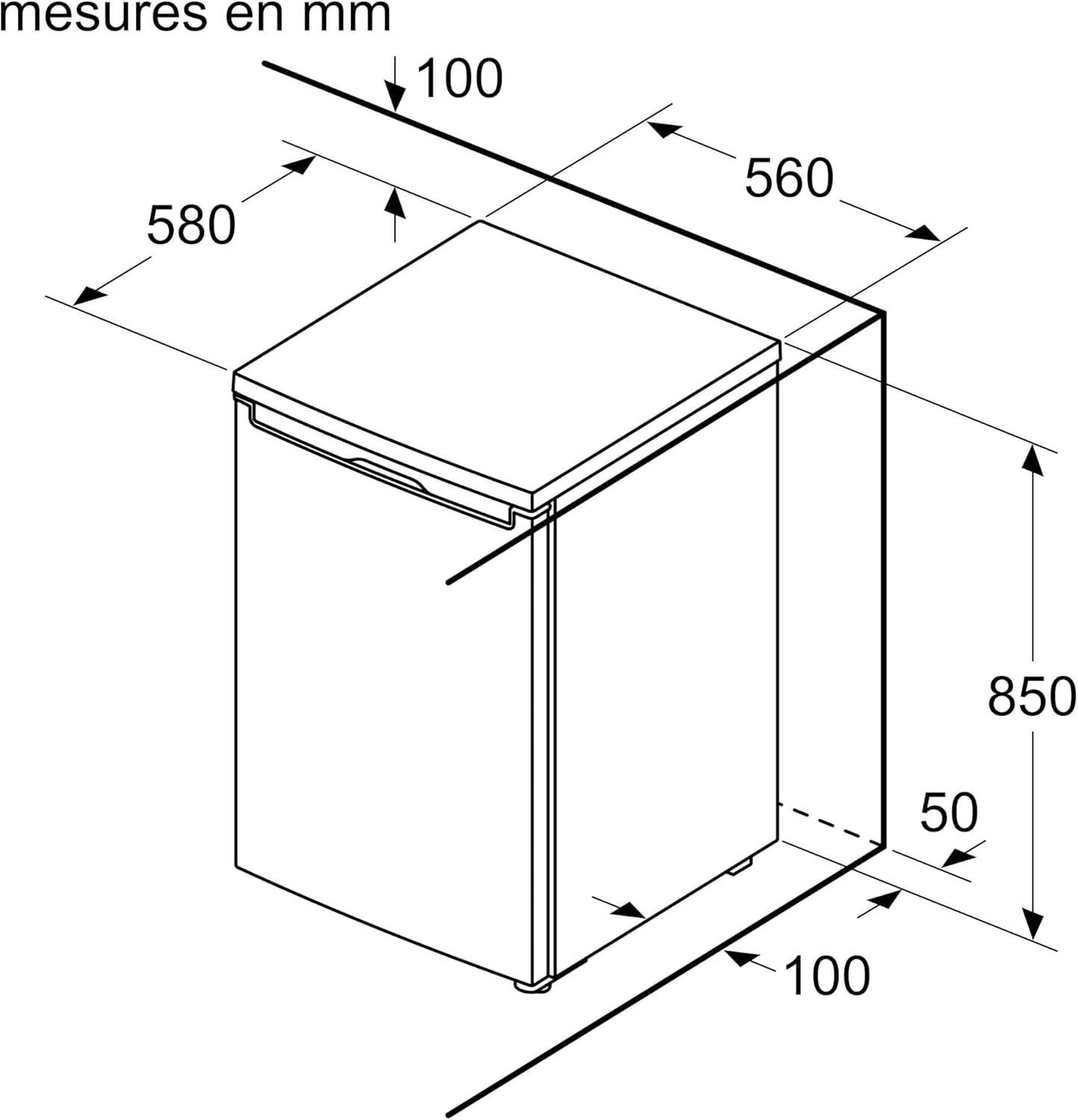 Bosch GTV15NWEB - Congelador de montaje libre (serie 2-83 L, 3 cajones de congelación, 85 x 56 cm), color blanco