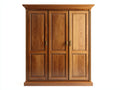 Armarios de tres puertas de madera 150x60x200 cm marrón - diseño clásico - para dormitorio