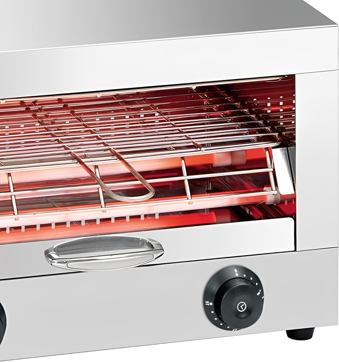 MBH - Tostadora industrial eléctrica 1 piso INOX para HOSTELERÍA. Horno tostador de pan profesional para bar y restaurante.