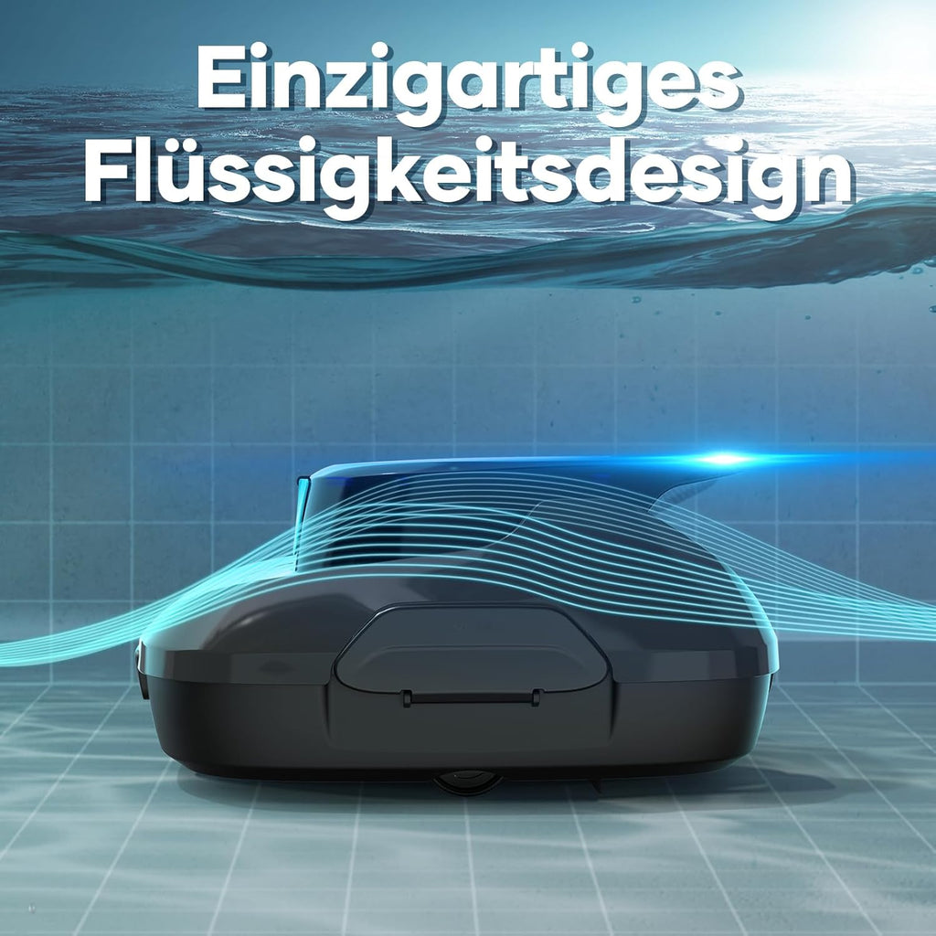 AIPER Robot de Piscina, Aspirador de Piscina inalámbrico a batería, Tiempo de Limpieza 90 Minutos, Limpieza automática con función de autoaparcamiento