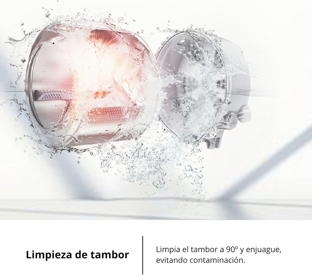 Corberó - Lavadora Carga Superior 6.5kg| CLACSM6524 | 1200 RPM | 16 Programas, Función Vapor, ECO, limpieza tambor| Inicio Diferido| Lavado Rápido | Planchado Fácil | Indicadores LED | Blanco