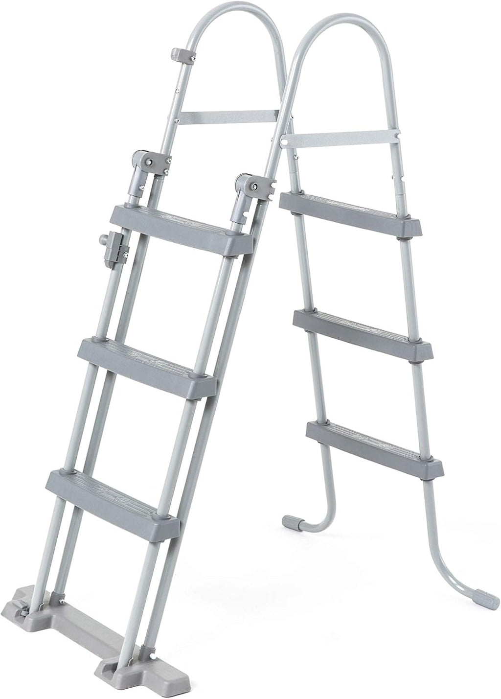 BESTWAY - Piscina Desmontable Tubular Power Steel 427x250x100 cm Depuradora Cartucho 2.006 l/h Escalera y Cobertor Diseño Rattan