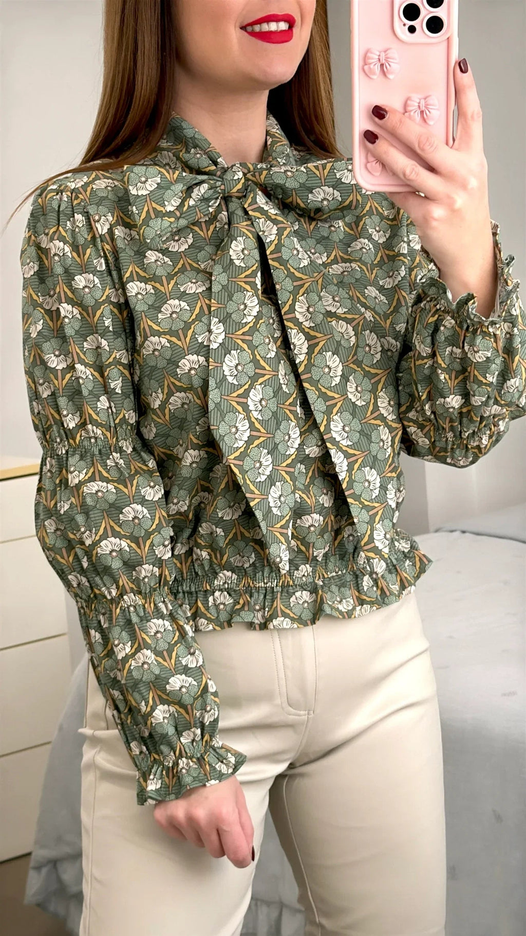 BLUSA FLORAL LAZADA