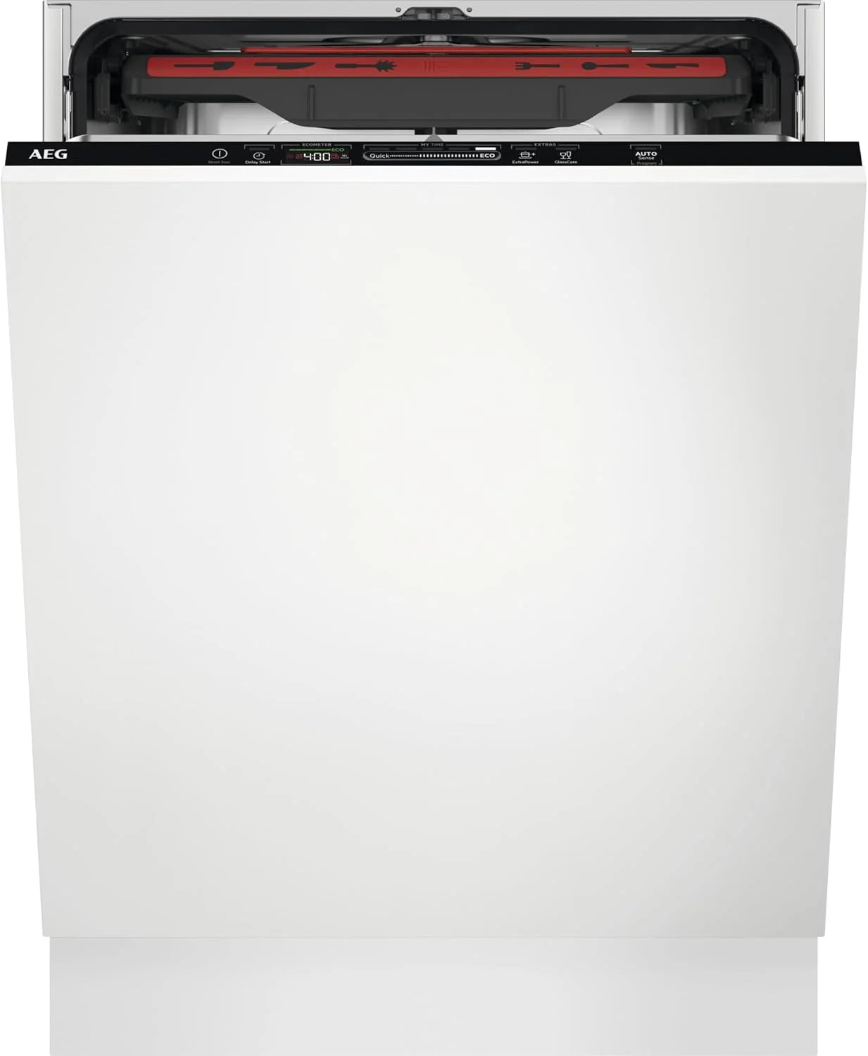 AEG FSB64907Z Integrated Dishwasher, 60 cm, 14 Place Settings, AirDry Drying, Satellite Sprinkler Arm, Glassware, 7 Programs, 3 Temperatures, 44 dB(A), 6000 Series, Class C