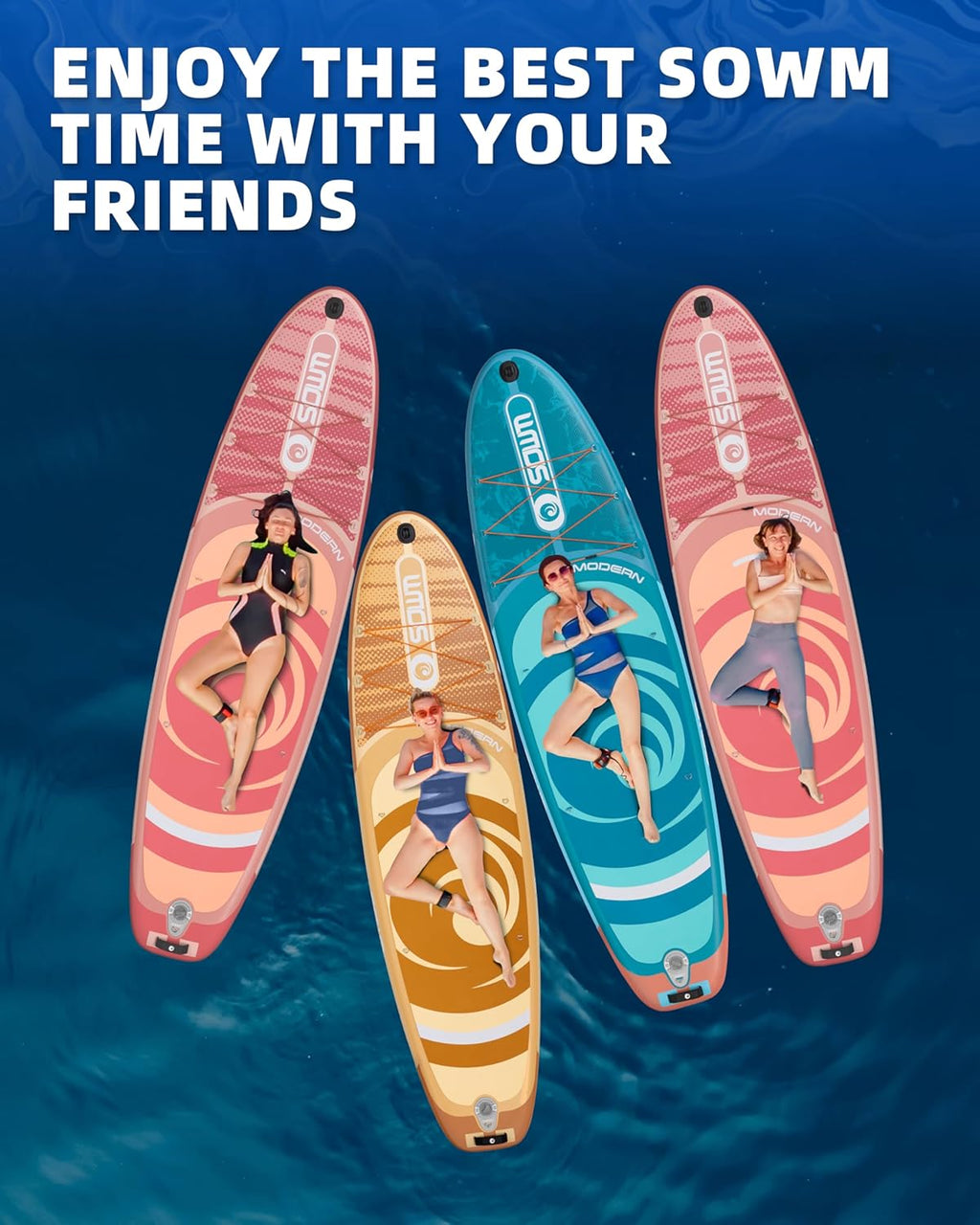 Tabla de Paddle Surf Hinchable 320cm con Accesorios Incluidos de Primera Calidad, Remo Ajustable, Bomba de Mano, Mochila de Transporte. 320 x 84 x 15 cm, Soporta hasta 158Kg