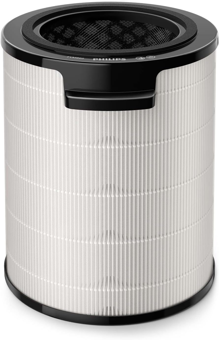 Philips 2-w-1 oczyszczacz i nawilżacz powietrza z serii 3000, 131 m², filtr NanoProtect HEPA i filtr z aktywnym węglem usuwa 99,97% wszystkich, niewidocznych cząstek, Kolor Biały (AC3737/10)