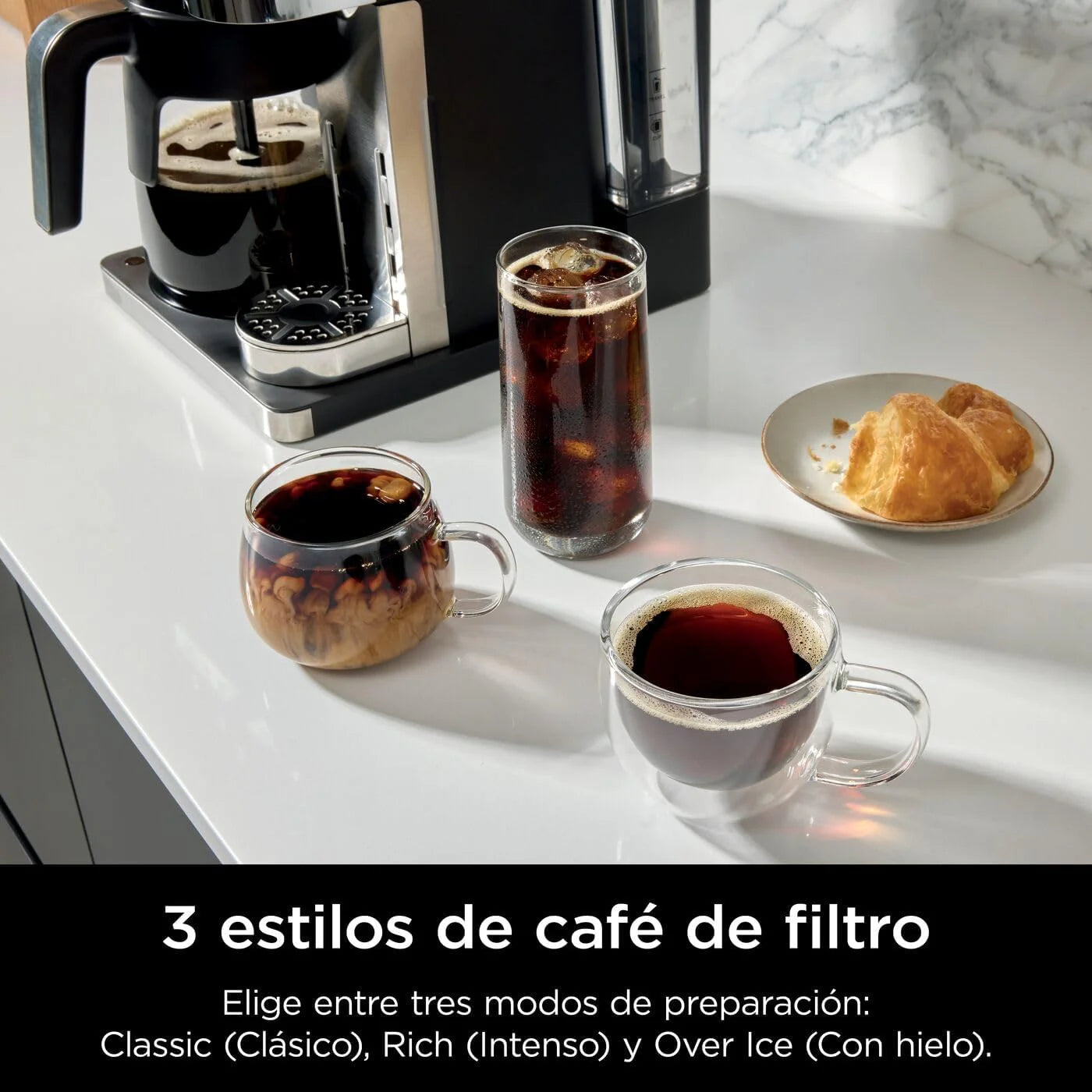 Ninja Prestige CFN802EU 2-in-1 Filter and Pod Coffee Maker with Built-In Frother, Brews Lattes, Iced Coffee and Flat Whites, Black