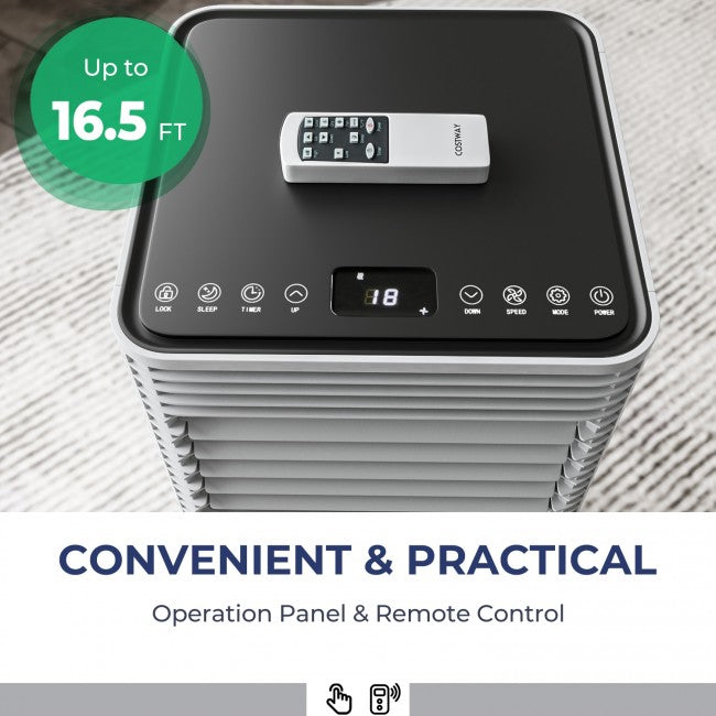Aire Acondicionado Portátil 3 en 1 de 8000 BTU con Deshumidificador y Modo Ventilador