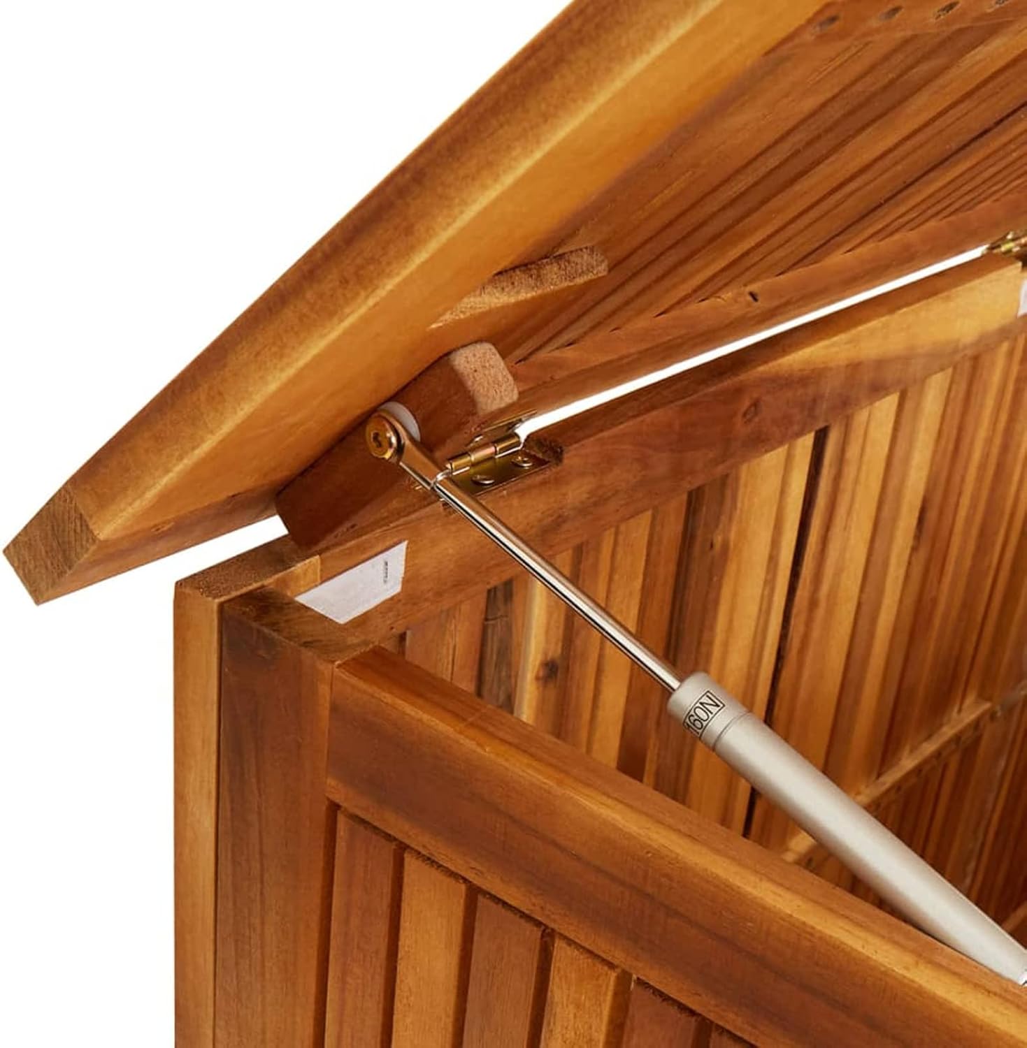ARKEM Caja de almacenaje de jardín Madera Maciza Acacia 150x50x58 cm Mueble Exterior almacenaje Armario Jardin Exterior Banco arcon Jardin Exterior