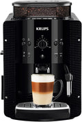 Krups Rome, Superautomatic coffee maker, Water tank 1.7 L, 3 temperature levels, 3 intensity levels, 15 bars, Metal conical grinder, Easy control panel, Black, EA810870