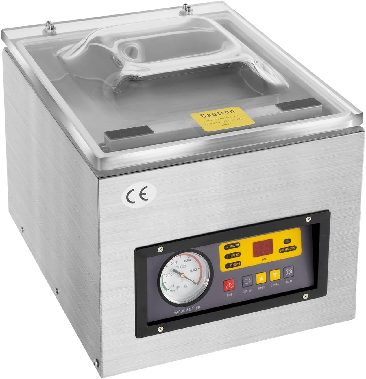 Máquina de Envasado al Vacío Profesional DZ-260 - Selladora Industrial de Película 220V - Dispositivo de Vacío de Acero Inoxidable
