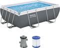 Bestway Juego de Piscina Rectangular de 9'3" x 6'5" x 33"/2.82 m x 1.96 m x 84 cm