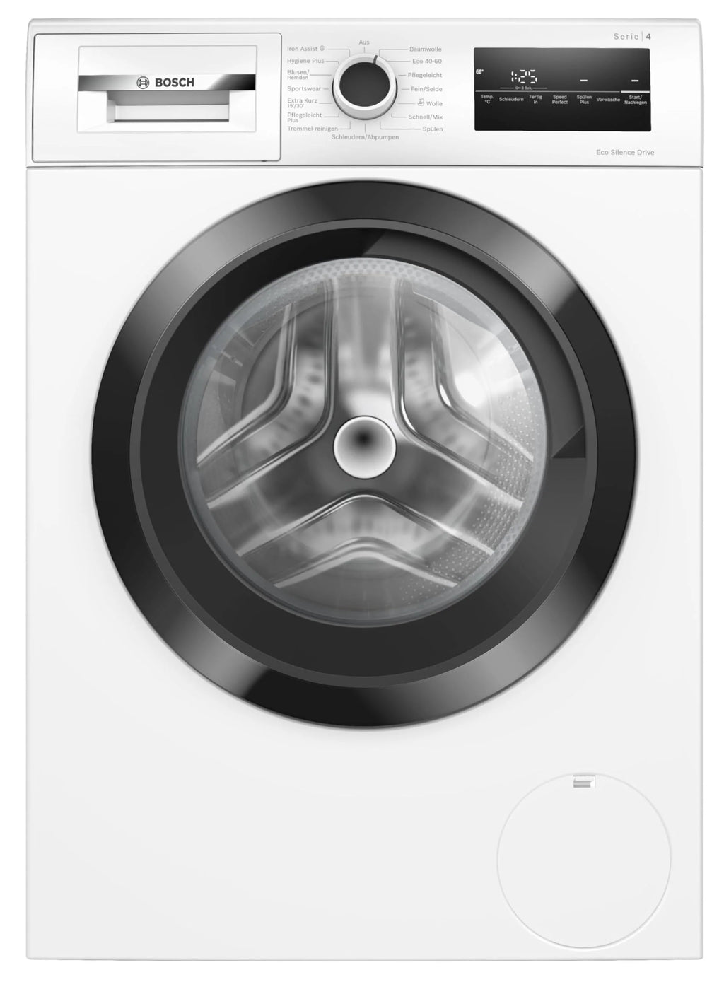 2025 Bosch WAN282K3, Serie 4, Lavadora de carga frontal, 8 kg, 1400 rpm, SpeedPerfect, máximo ahorro de energía y agua, función de añadir ropa, especialmente higiénica, AquaStop, IronAssist