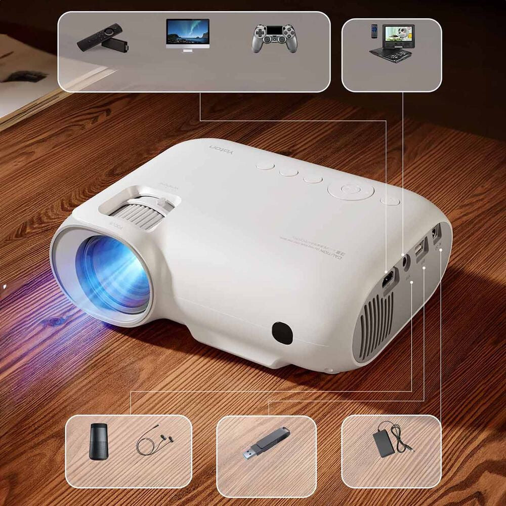 Przenośny projektor Yoton Y9, Full HD, 450 ANSI lumenów