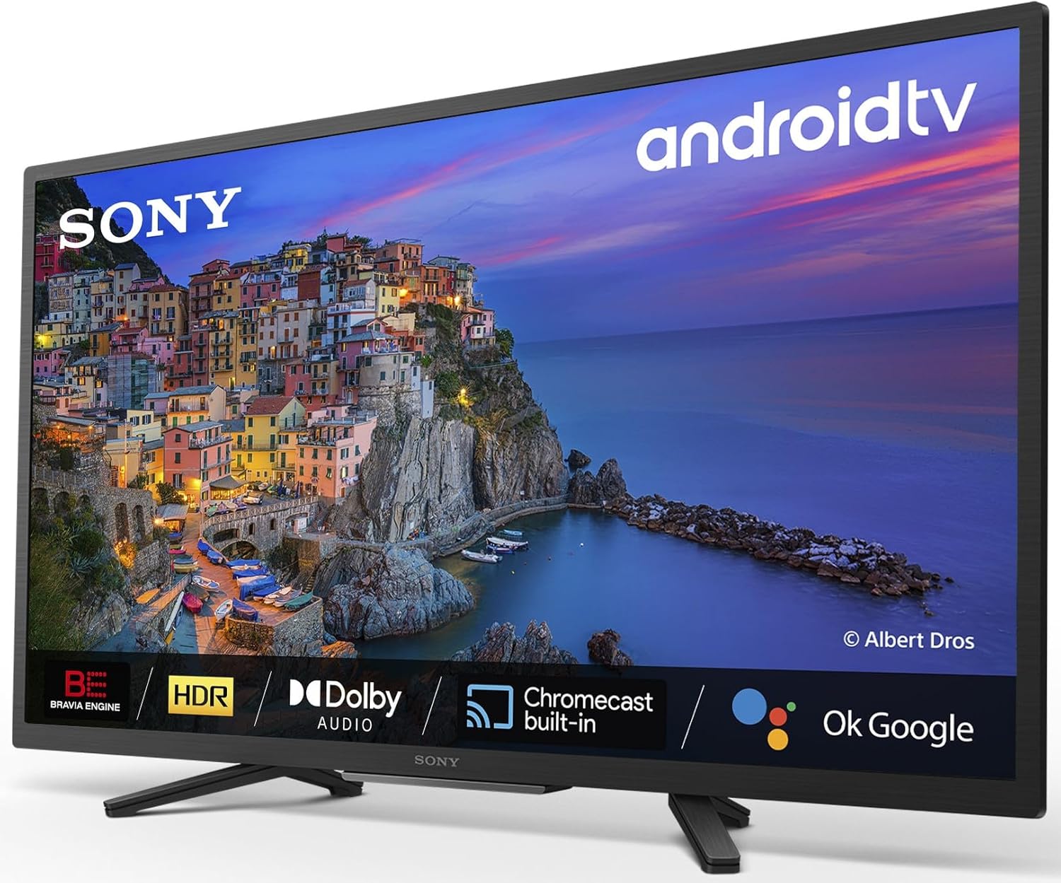 BRAVIA KD32W804 - Smart TV 32 Pulgadas HD Ready (Alto Rango Dinámico HDR, Android TV) Negro, Modelo 2022