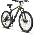 Licorne Bike Diamond Premium - Bicicleta de montaña de aluminio para niños, niñas, hombres y mujeres, cambio de 21 velocidades, freno de disco, horquilla delantera ajustable de 26, 27,5 y 29 pulgadas