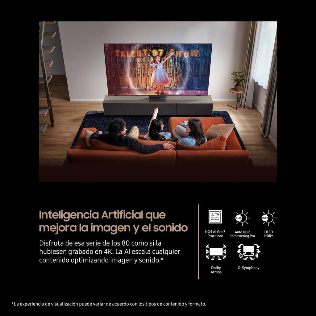 TV 65 Pulgadas OLED S93F 4K Smart TV con Vision AI, Motion Xcelerator 144Hz y Colores certificados por Pantone