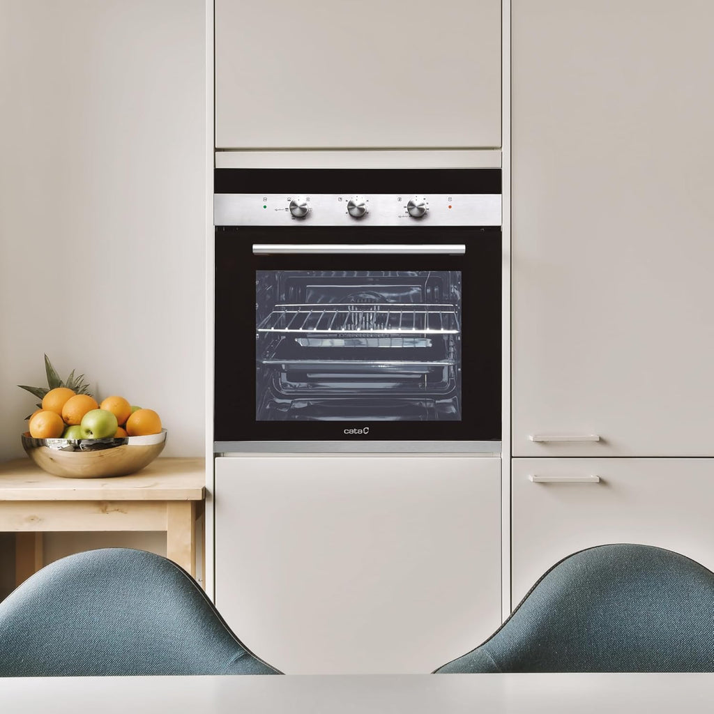 CATA CM 760 AS BK Horno multifunción, 2400 W, 50 litros, Acero Inoxidable, Negro