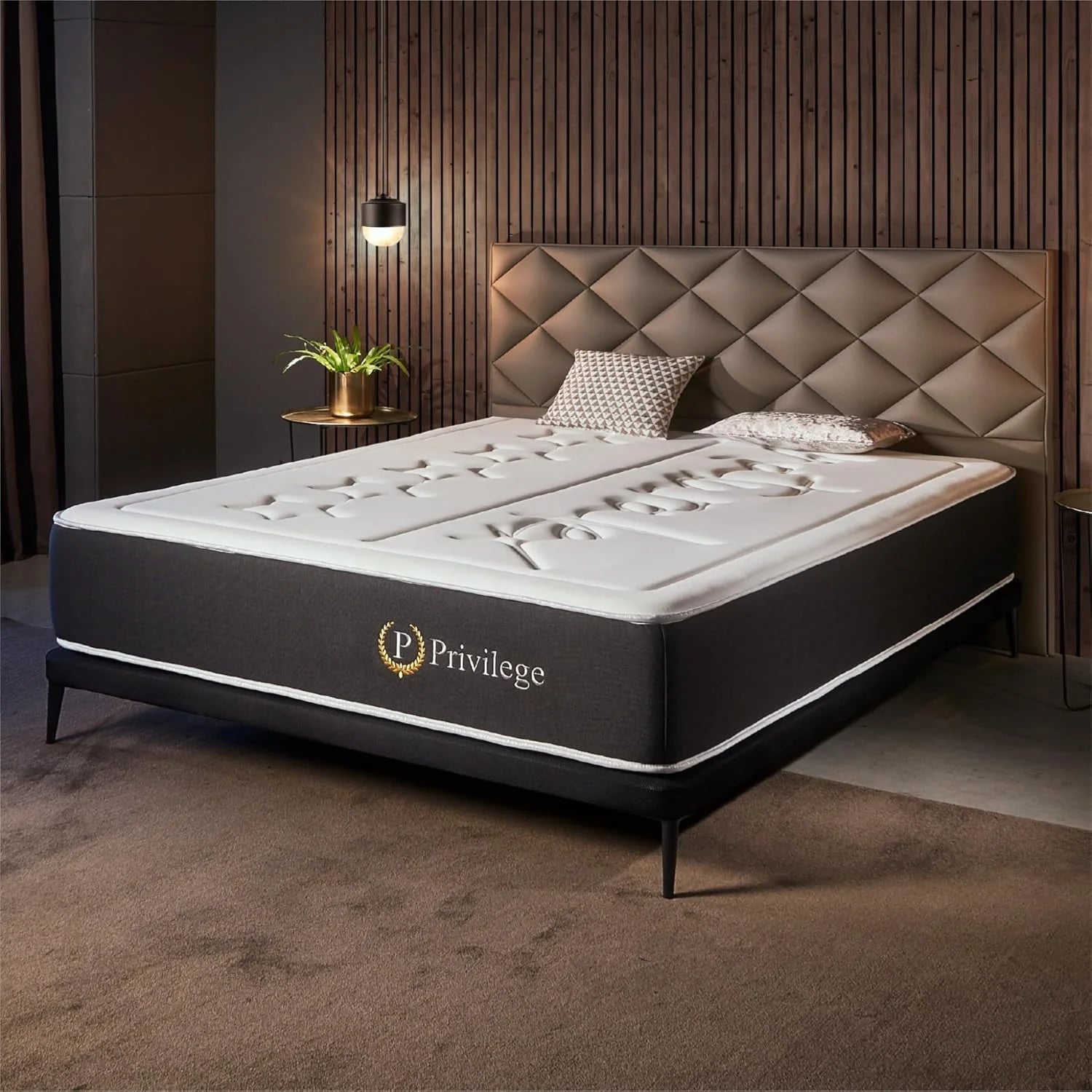 Naturalex - Privilege Premium Mattress 150 x 190 cm - Height 30 cm - AeraPur HQ & Blue Latex Memory Foam - 7 Comfort Zones, Optimal Ventilation, Adaptable - Oeko-Tex Certified