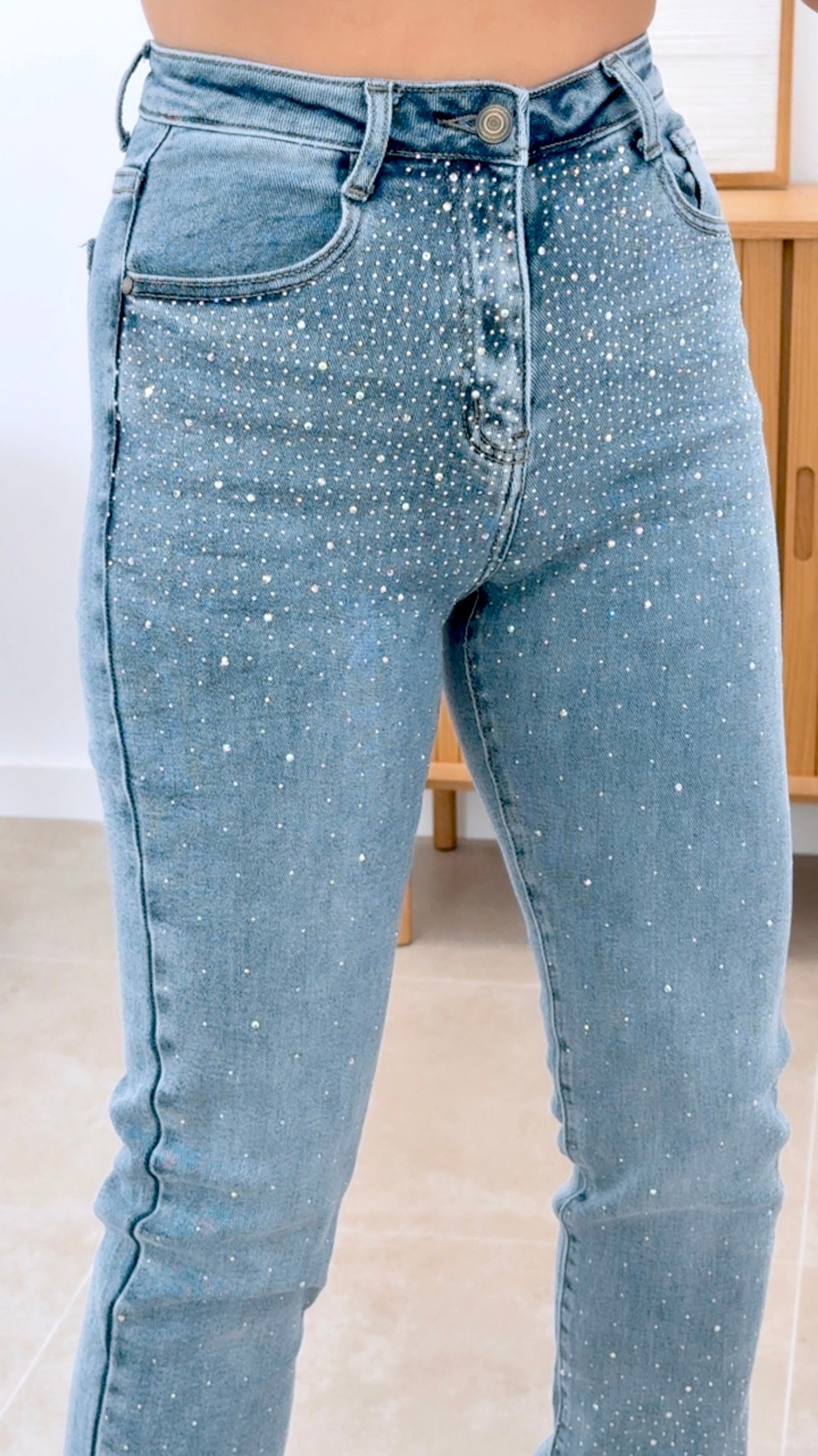 PANTAL¨®N DENIM CRISTAL