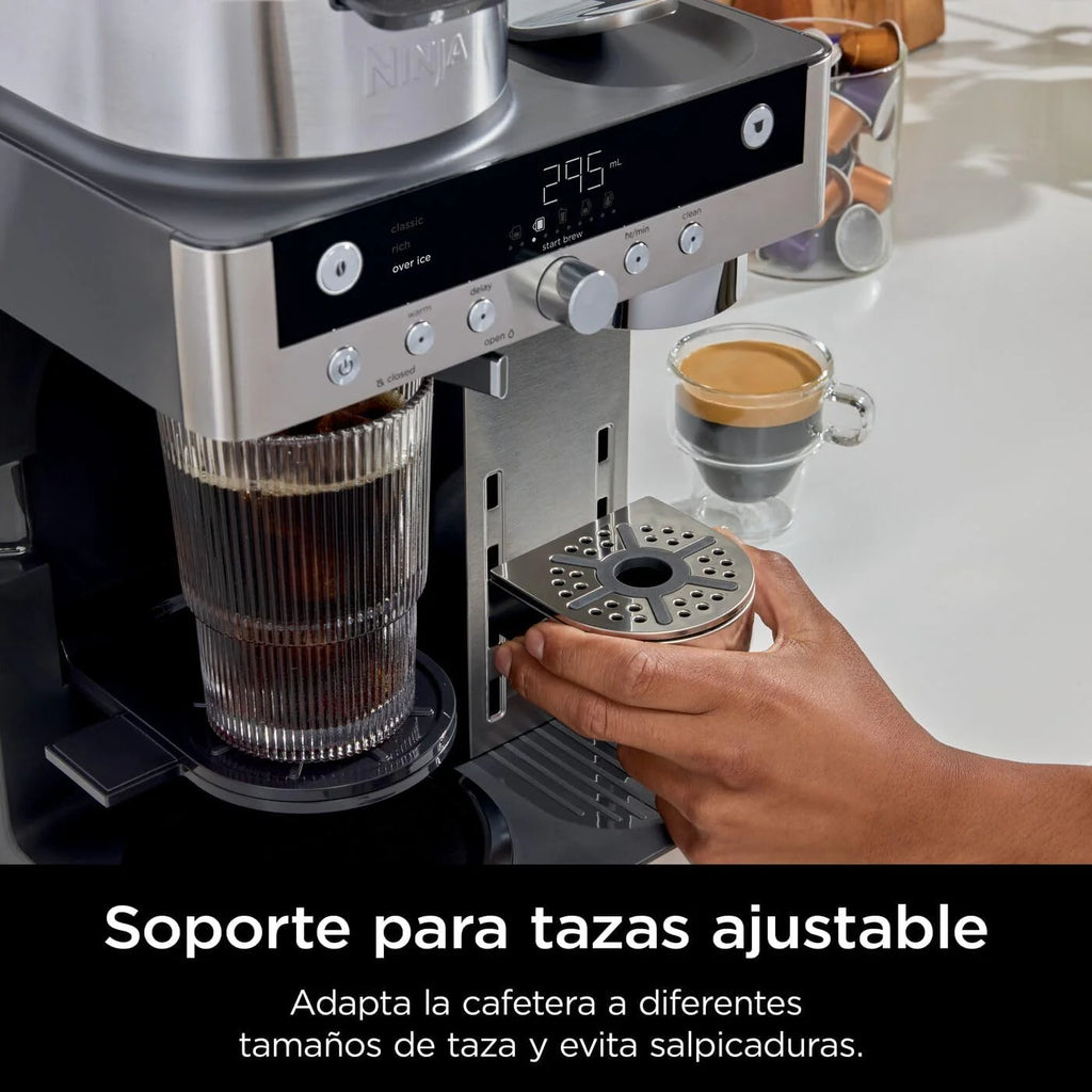 Ninja Prestige CFN802EU 2-in-1 Filter and Pod Coffee Maker with Built-In Frother, Brews Lattes, Iced Coffee and Flat Whites, Black