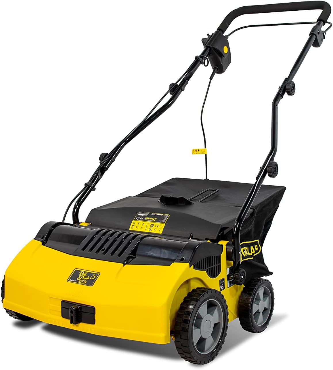 Garland Roll&Comb 502E-V19 - Peinadora/Barredora césped artificial eléctrica enchufable - 1.600 W de potencia, 15'6 kg de peso, ancho de trabajo 40 cm con altura regulable. Saco de recogida de 40 l. Apto para superficies hasta 350 m2.