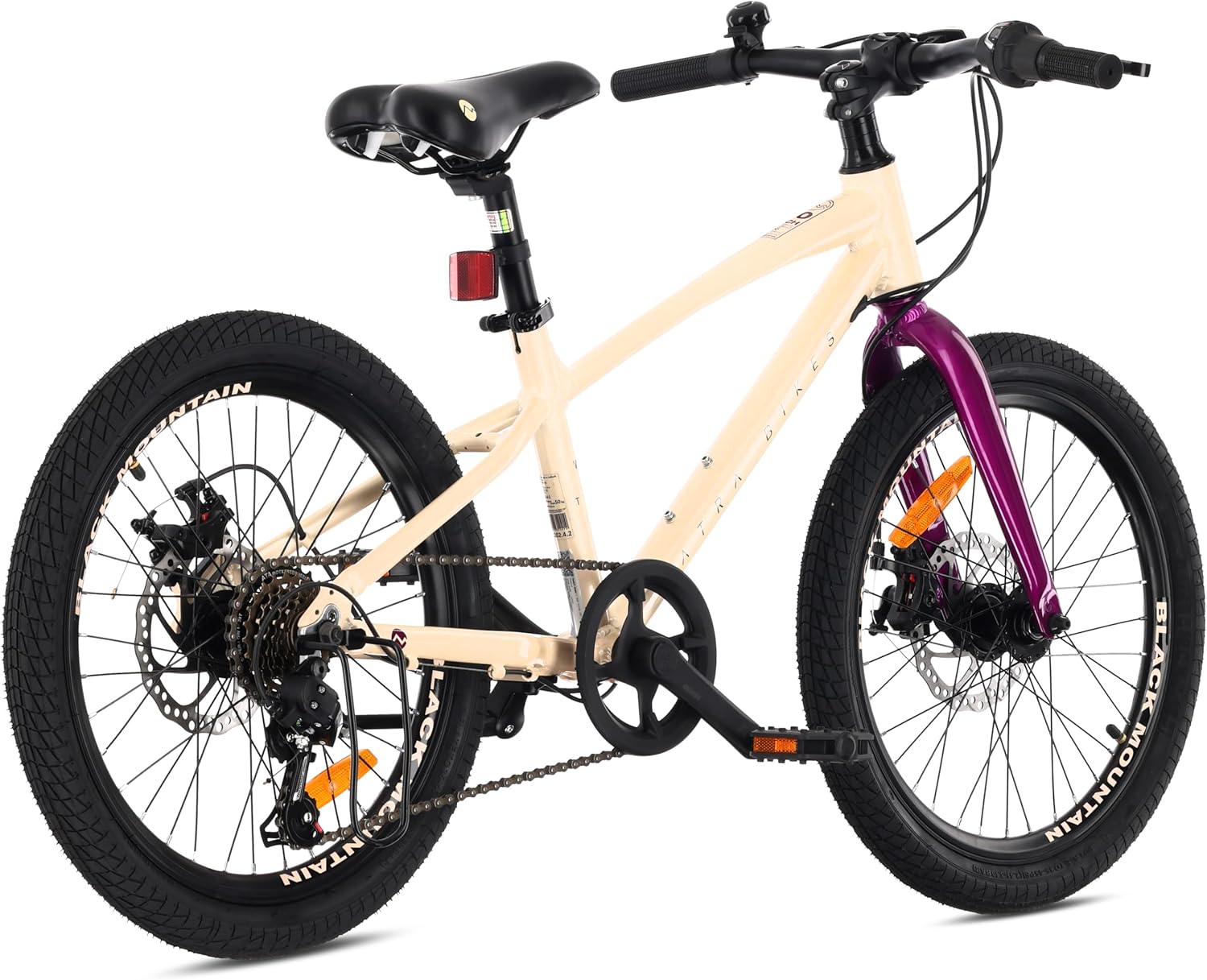 Tatra Bikes Bicicleta Infantil 20 Pulgadas, Bici para niños con Cuadro de Aluminio, 6 Cambios, Frenos de Disco, Timbre, reposapiés, reflectores