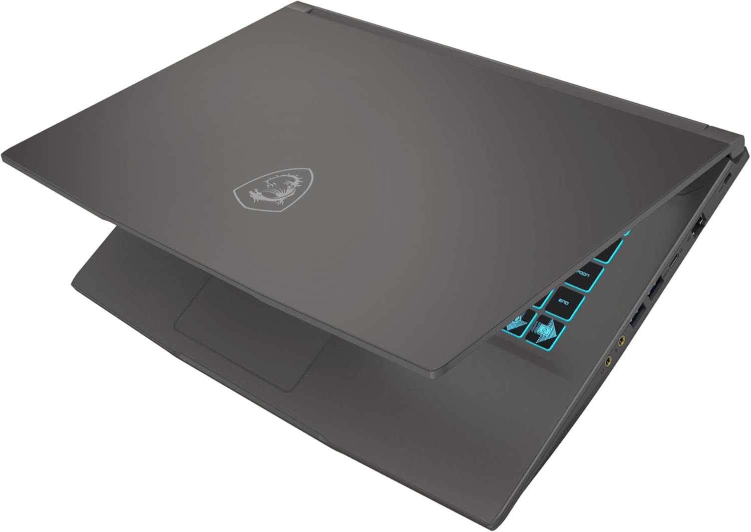 MSI Thin 15 B12UC-1842XES - Ordenador portátil de 15.6" Full HD (Intel Core i5-12450H, 16GB RAM, 512GB SSD, NVIDIA RTX 3050, Sin Sistema operativo) Color Gris - Teclado QWERTY español