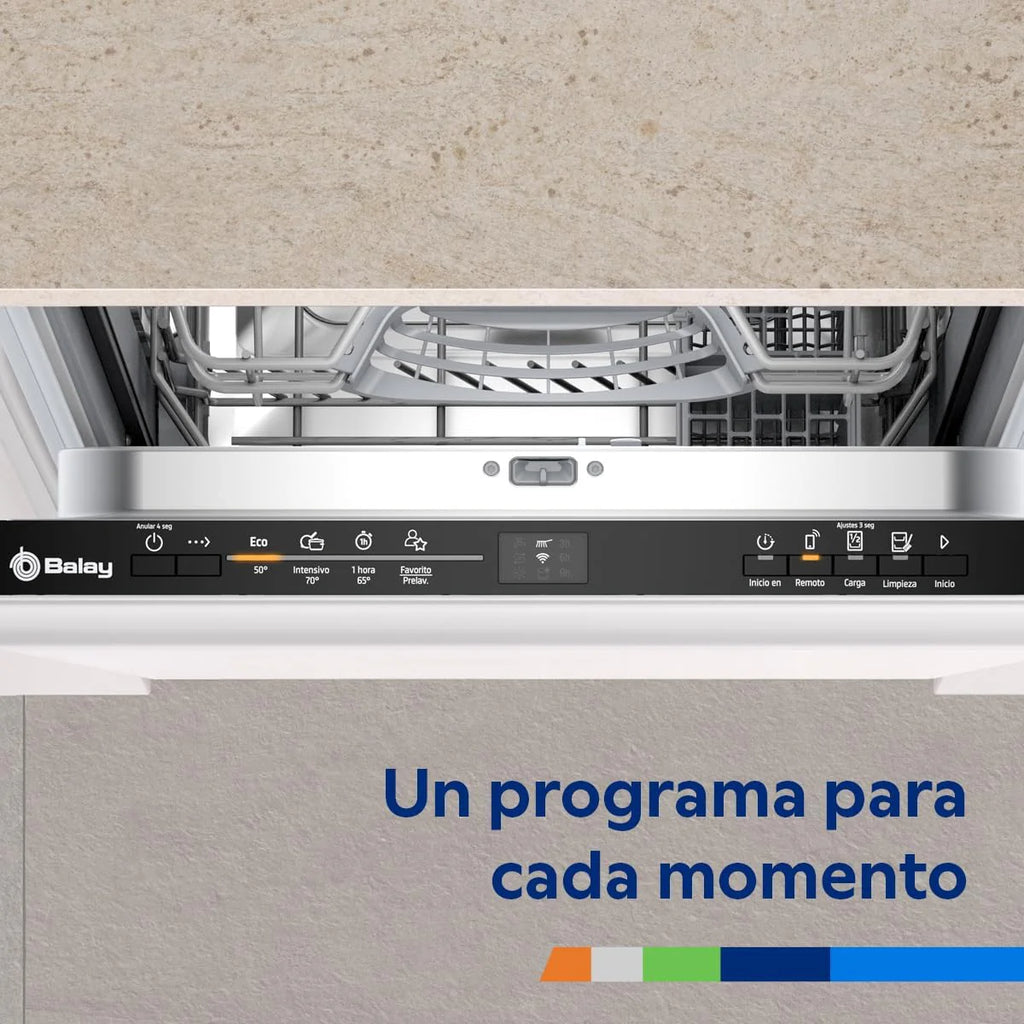 Balay Dishwasher, integrable, 45 cm., Extra Silent Motor, Home Connect, Infolight, High Installation, 3VT4031NA.