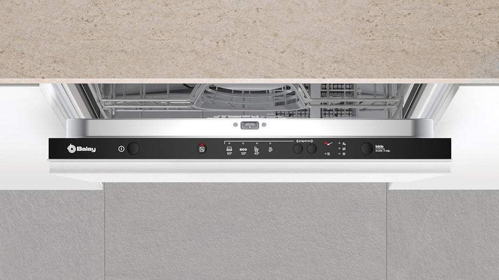 Balay Built-in Dishwasher, 12 Service, 60 cm Width, Half Load, Fast Program, Quiet, 3VF304NP