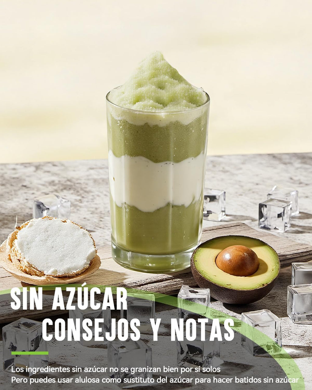 Granizadora Maquina INOVIVA, sin hielo, de 2 l, para el hogar, con autolimpieza, 5 programas preestablecidos, granizados congelados, margaritas, frappés y batidos (versión S1.2)