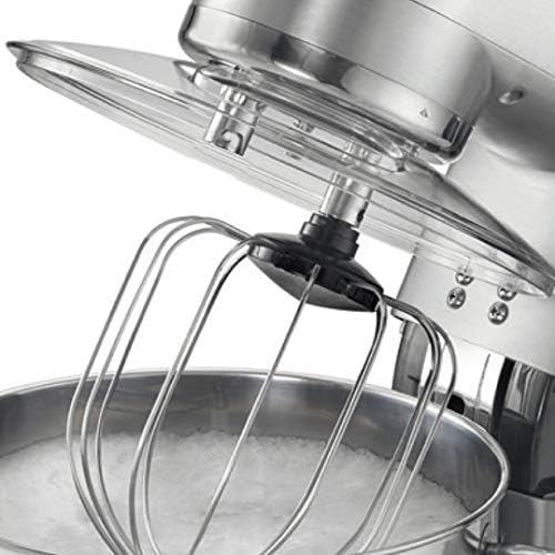 RGV Pastaprof PL10S amasadora planetaria, capacidad 10 l, doble gancho, 1500 W, 6 velocidades, color plateado, W
