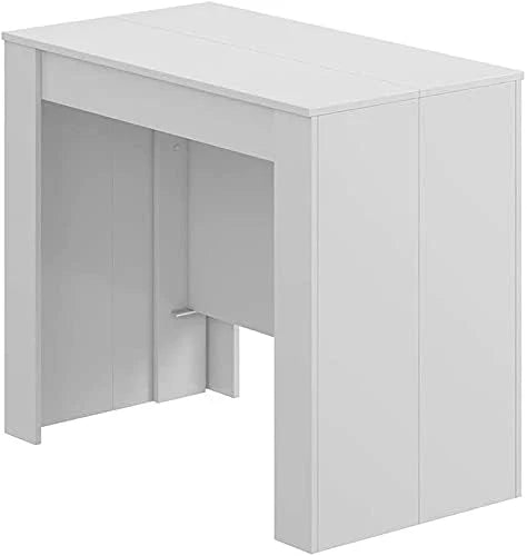 Mobelcenter - Mesa de Comedor Consola Extensible, Mesa para Salón recibidor o Cocina, Mesa Fuelle Extensible, Color Cemento (1127)