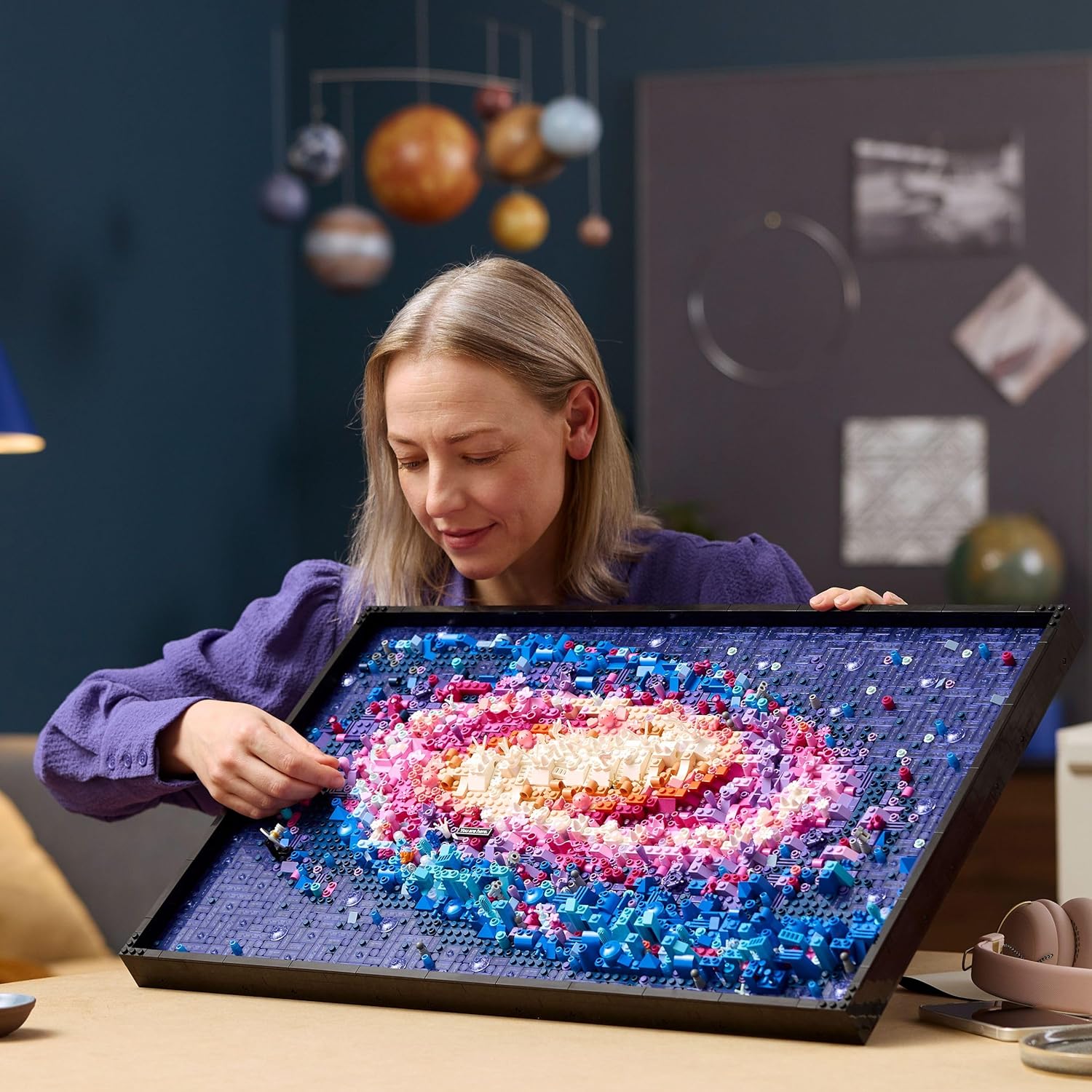 Art Galaxia Vía Láctea Arte Mural y Decoración de Pared para el Salón y Hogar, Regalo Creativo de Astronomía para Hombres y Mujeres, Maqueta para Adultos, Póster 3D 31212