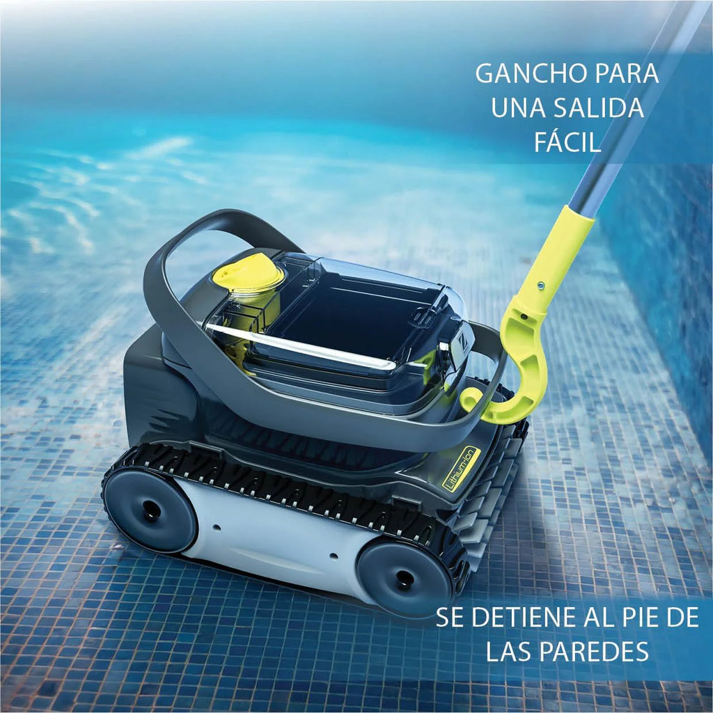 ZODIAC Pixel OP 32 Automatic Pool Cleaner Robot for Cleaning Pools up to 8 x 4 m. Lithium Battery, 2h Cycle, Fine Filtration, Transparent Window to Observe Dirt