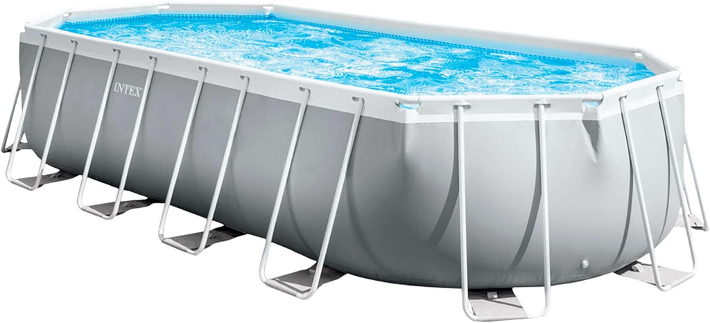 Intex 26798NP - Piscina desmontable ovalada intex prism frame 610x305x122 cm con depuradora