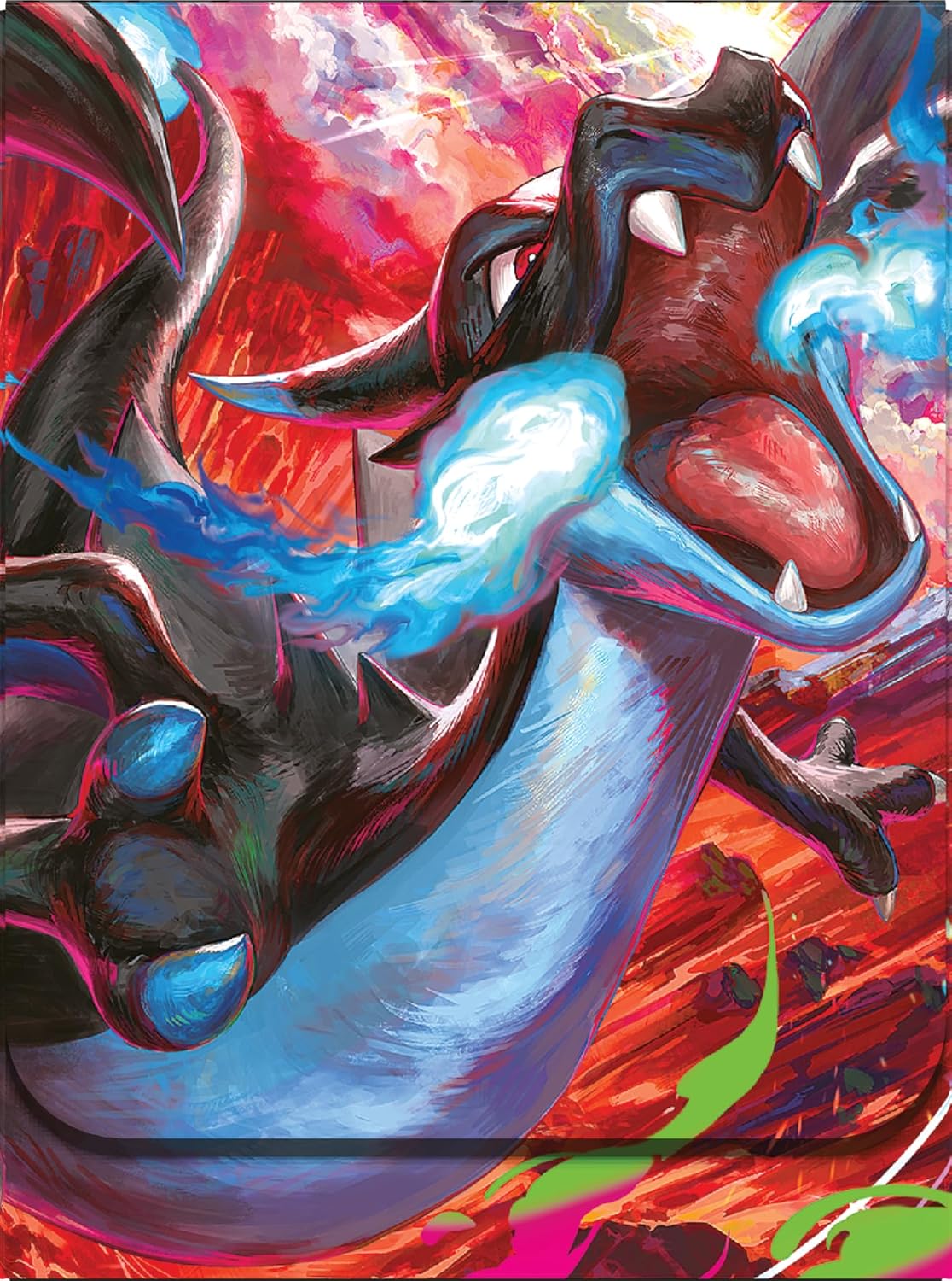 Pokémon: Colección Ultra Premium Mega Charizard X-ex del JCC Pokémon (Dos Cartas promocionales holográficas, 18 Sobres de expansión y Accesorios Premium)