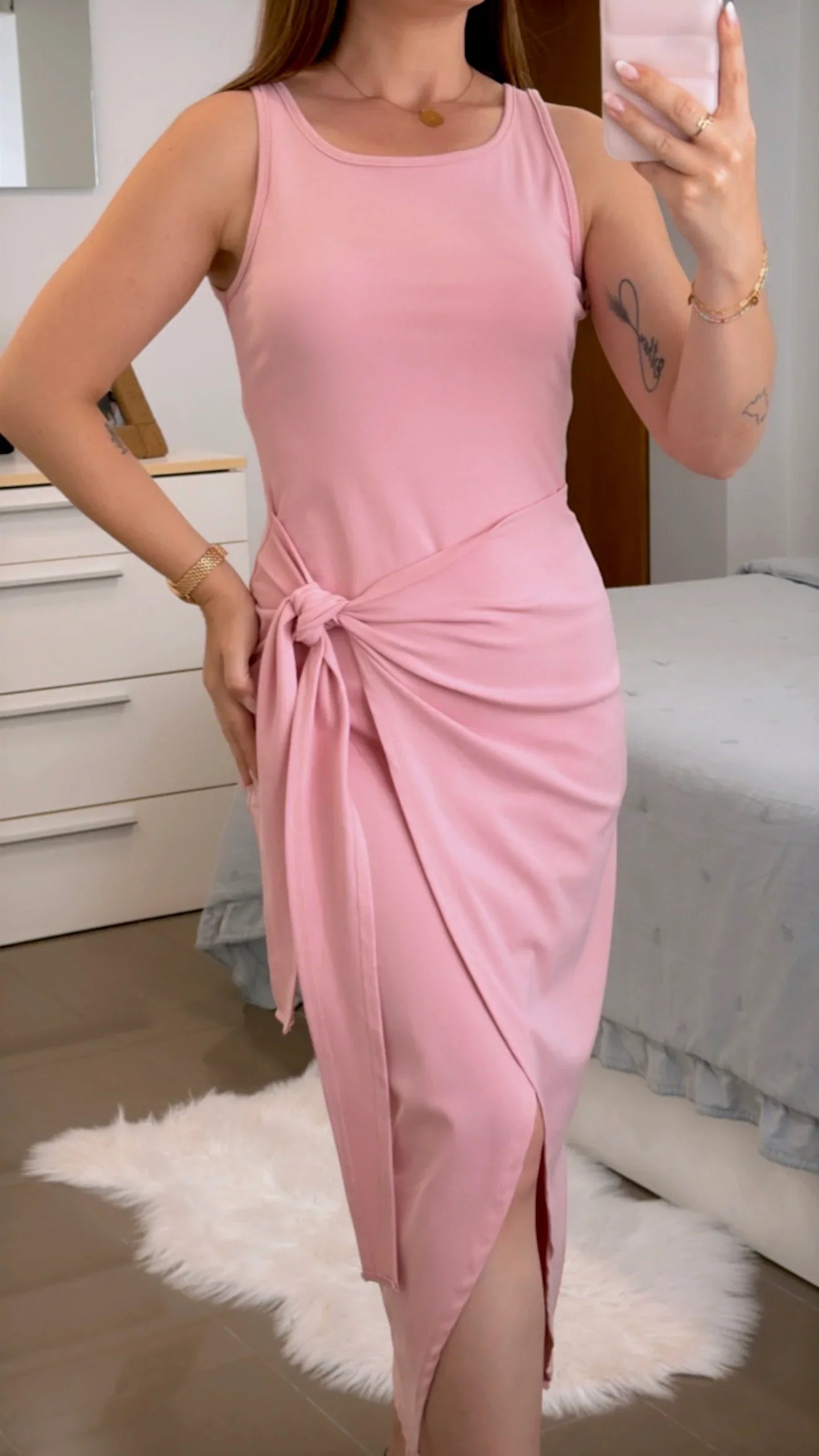 VESTIDO NUDO TIRANTES