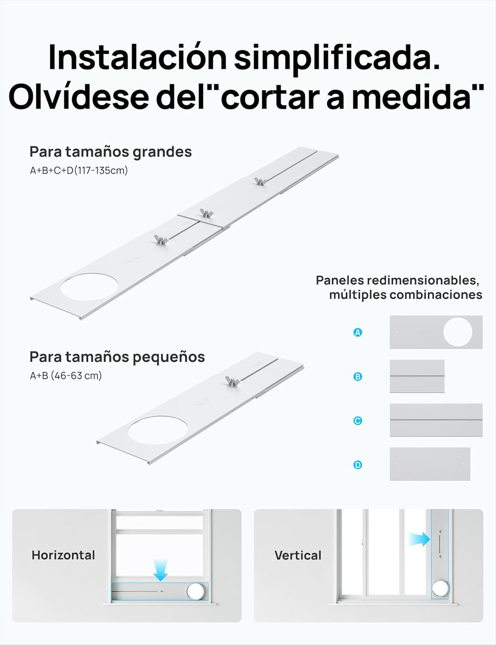 DREO Aire Acondicionado Portátil de 10000 BTU para Habitación, Refrigeración sin Drenaje, Silencioso, Control por Aplicación/Voz, Temporizador de 24 Horas, con Ventilador y Deshumidificador