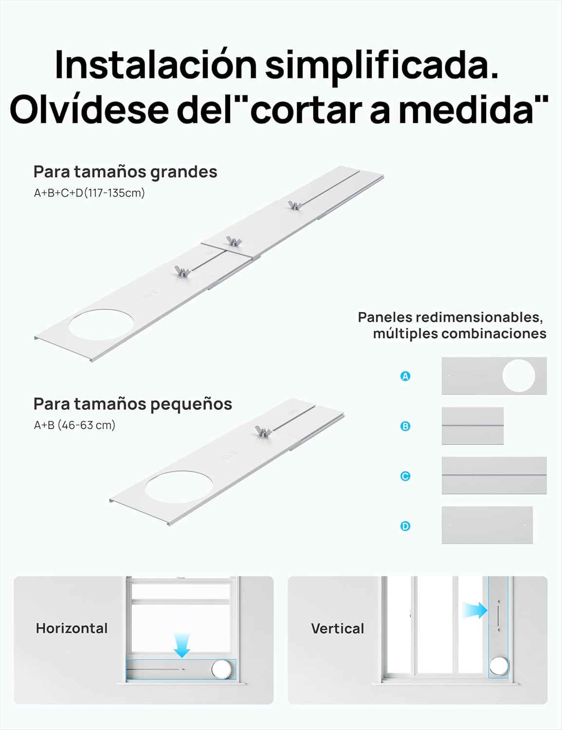 DREO Aire Acondicionado Portátil de 10000 BTU para Habitación, Refrigeración sin Drenaje, Silencioso, Control por Aplicación/Voz, Temporizador de 24 Horas, con Ventilador y Deshumidificador