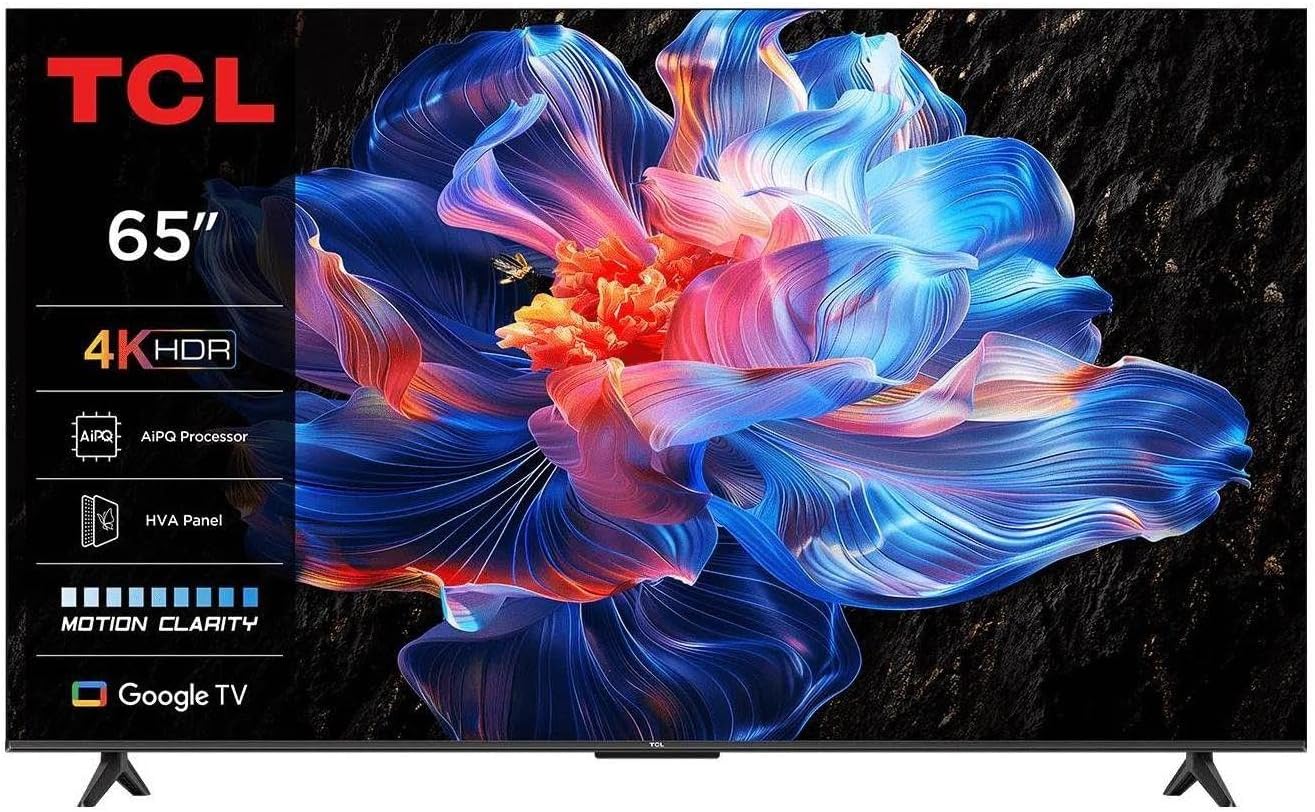 TCL 32V5C - Smart QLED Full HD 32-calowy telewizor Direct LED z systemem Android TV i HDR - kompatybilny z Google Cast i Google Home, smukła konstrukcja [klasa efektywności energetycznej F]