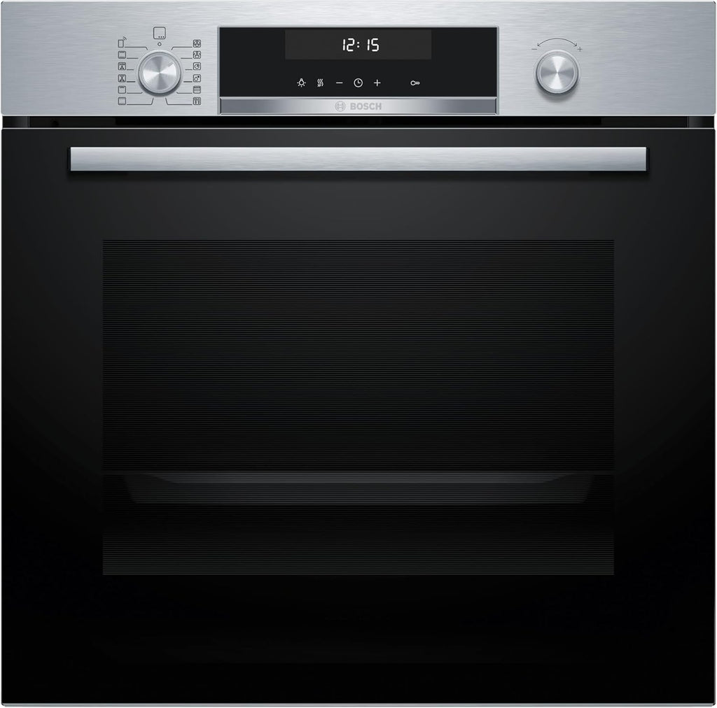 Bosch - Horno multifunción pirolítico, 60 cm. de ancho, Serie 6, Home Connect, 3D Hotair, Autolimpieza, Mandos ocultables, Nergo, HBG578ES7